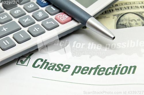 Image of Chase for perfection