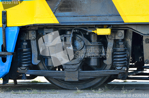 Image of Train Wheel close up 