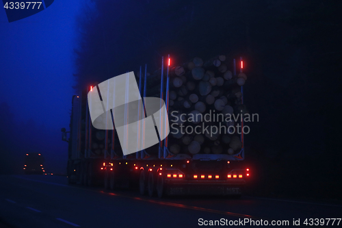 Image of Timber Transport at Night