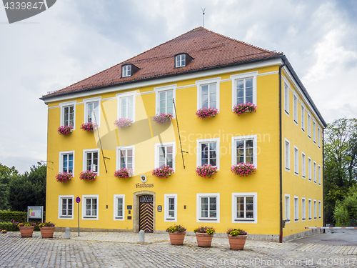 Image of the town hall Bad Tolz Bavaria Germany