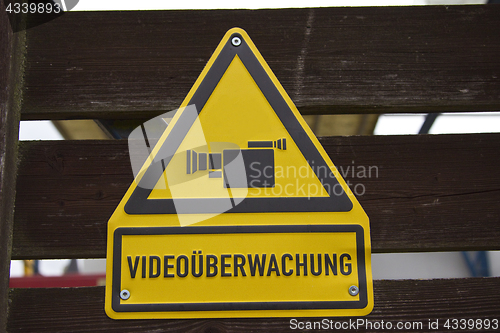 Image of Video surveillance sign