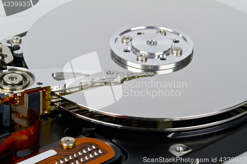 Image of Hard drive disk in Detail