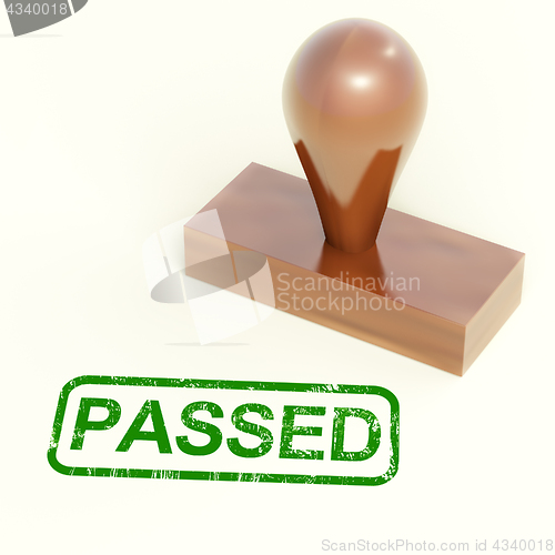 Image of Passed Rubber Stamp Shows Quality Control Approved