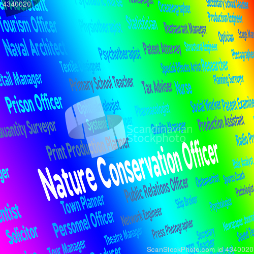 Image of Nature Conservation Officer Indicates Eco Friendly And Administr