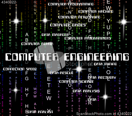 Image of Computer Engineering Represents Mechanics Engineers And Web