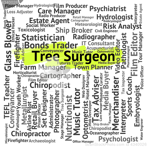 Image of Tree Surgeon Shows General Practitioner And Md