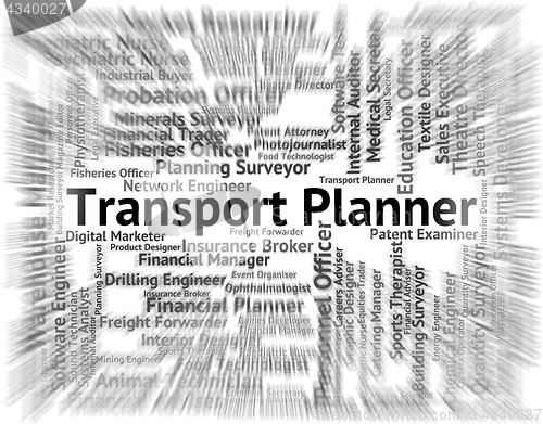 Image of Transport Planner Shows Word Ship And Words