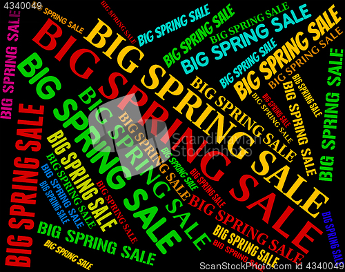 Image of Big Spring Sale Represents Huge Offers And Discounts