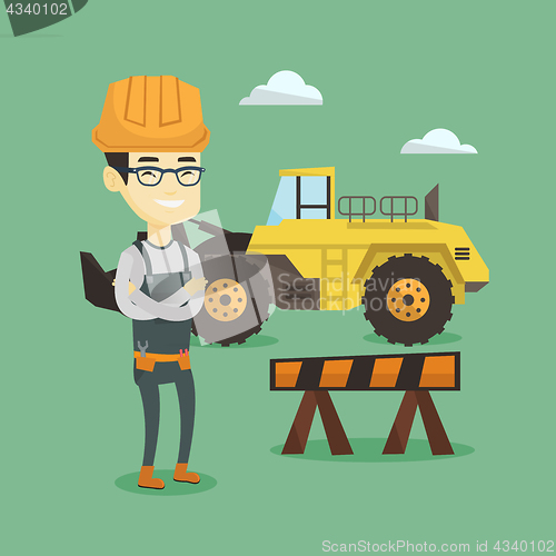 Image of Confident builder with arms crossed.