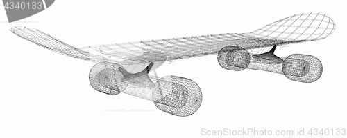 Image of Skateboard. 3d illustration