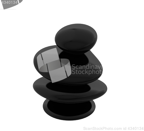 Image of Spa stones. 3D illustration