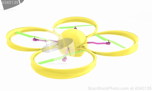 Image of Quadcopter Dron. 3d render