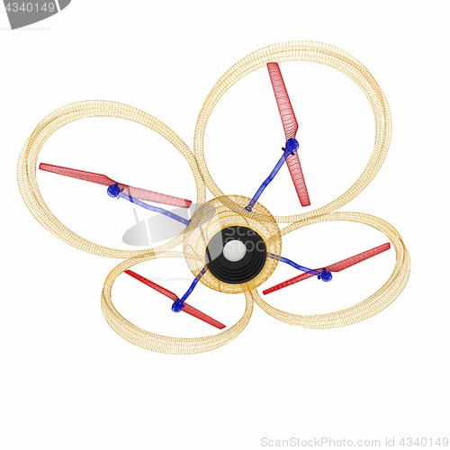 Image of Quadcopter Dron. 3d render