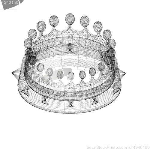 Image of Crown. 3D illustration