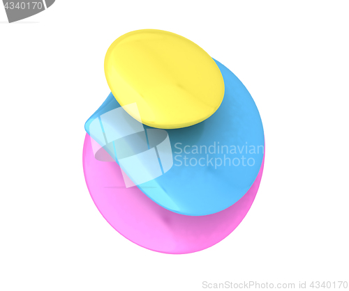 Image of Spa stones. 3D illustration