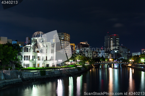 Image of Atomic bomb dome in Hiroshima Japan