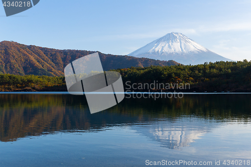 Image of Mountain Fuji and Lake saiko