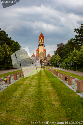 Image of Sudfriedhof, the biggest graveyard in Leipzig, Germany