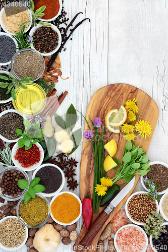 Image of Herbs Spices and Edible Flowers