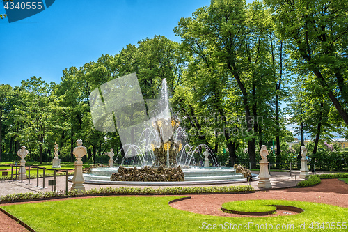 Image of Summer gardens park in Saint Petersburg