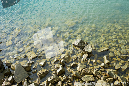 Image of stones in water