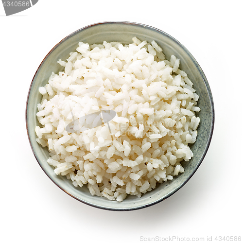 Image of bowl of boiled round rice