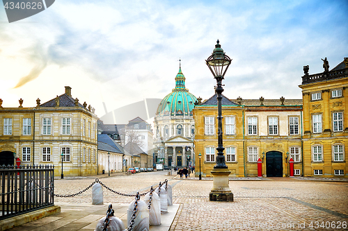 Image of Amalienborg, royal danish family resident