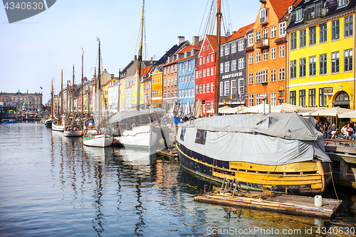 Image of View of Nyhavn canal, Copenhagen