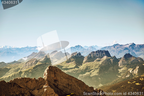 Image of Saentis Mountain landscape, Swiss Alps