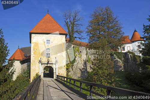 Image of Old Castle Ozalj  in the town of Ozalj Croatia 