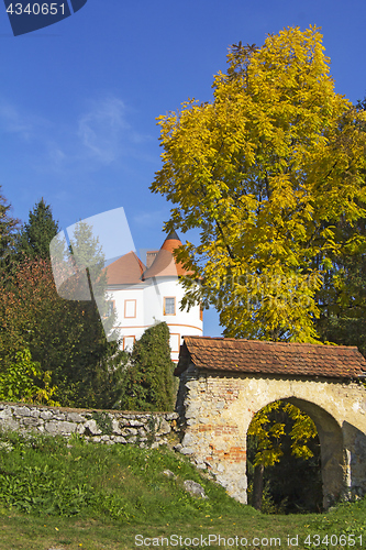 Image of Old Castle Ozalj  in the town of Ozalj Croatia 