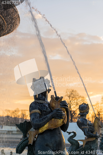 Image of Fountain at Place de la Concorde in Paris 