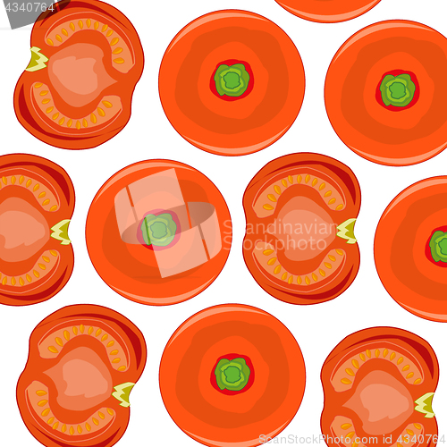 Image of Pattern from ripe tomato