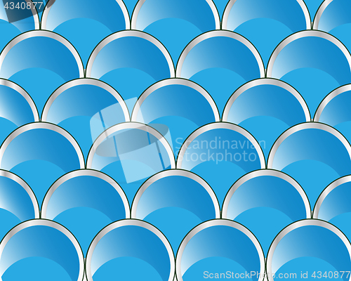 Image of Rows from circle of the blue colour