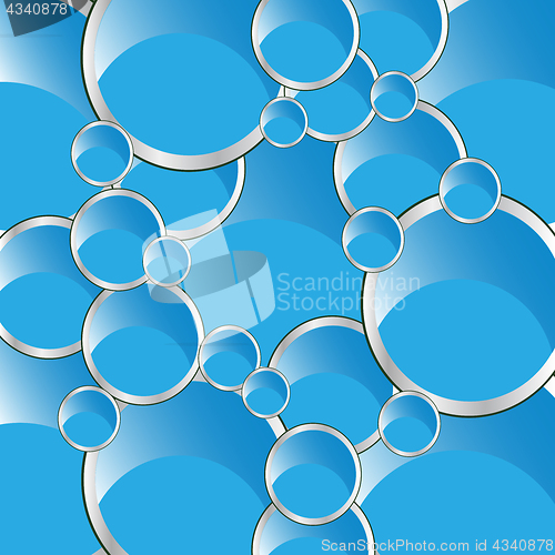 Image of Decorative background from circle of the blue colour