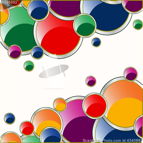 Image of Varicoloured circles background
