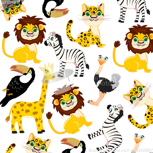 Image of Animals of the africa pattern