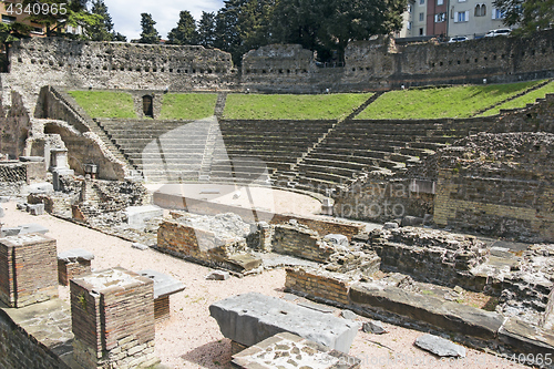 Image of Ruins of ancient Roman amphitheater in Trieste, Italy