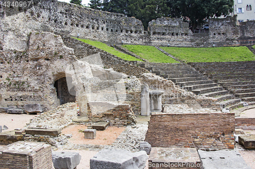 Image of Ruins of ancient Roman amphitheater in Trieste, Italy