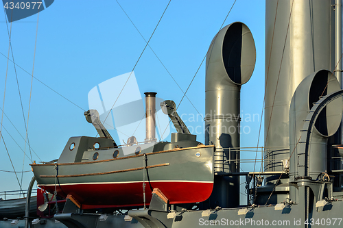 Image of Lifeboat on board.