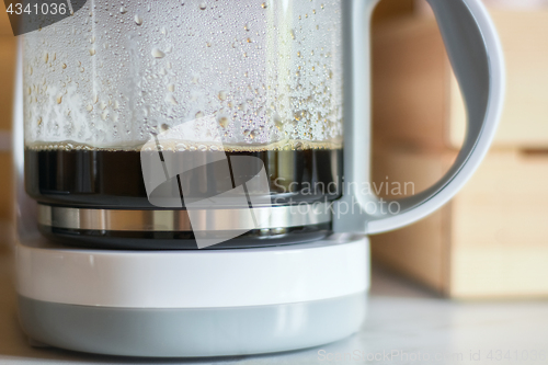 Image of Coffee in the coffee maker.