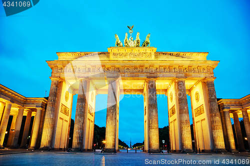 Image of Brandenburg gate in Berlin, Germany