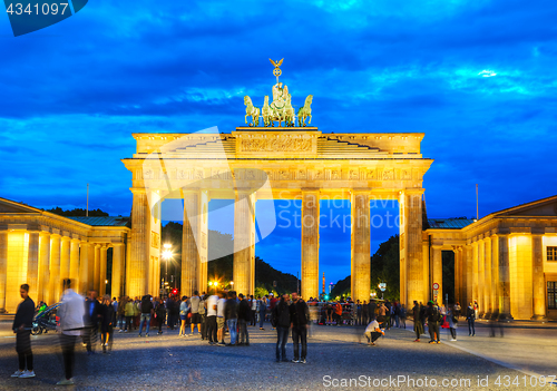 Image of Brandenburg gate in Berlin, Germany