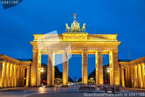 Image of Brandenburg gate in Berlin, Germany