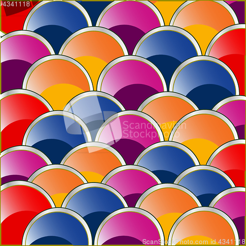 Image of Colour circles by correct rows