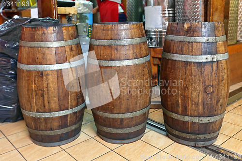 Image of Three Old Barrels