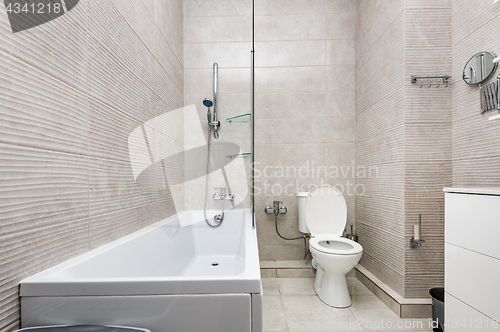 Image of Modern bathroom interior