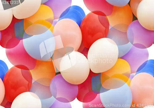 Image of Lots of colorful balloons as seamless background