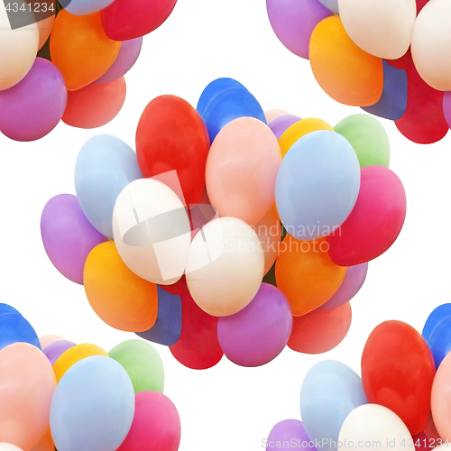 Image of Lots of colorful balloons as seamless background