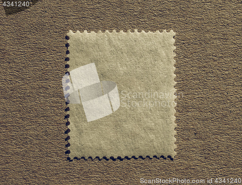 Image of Vintage looking Blank stamp